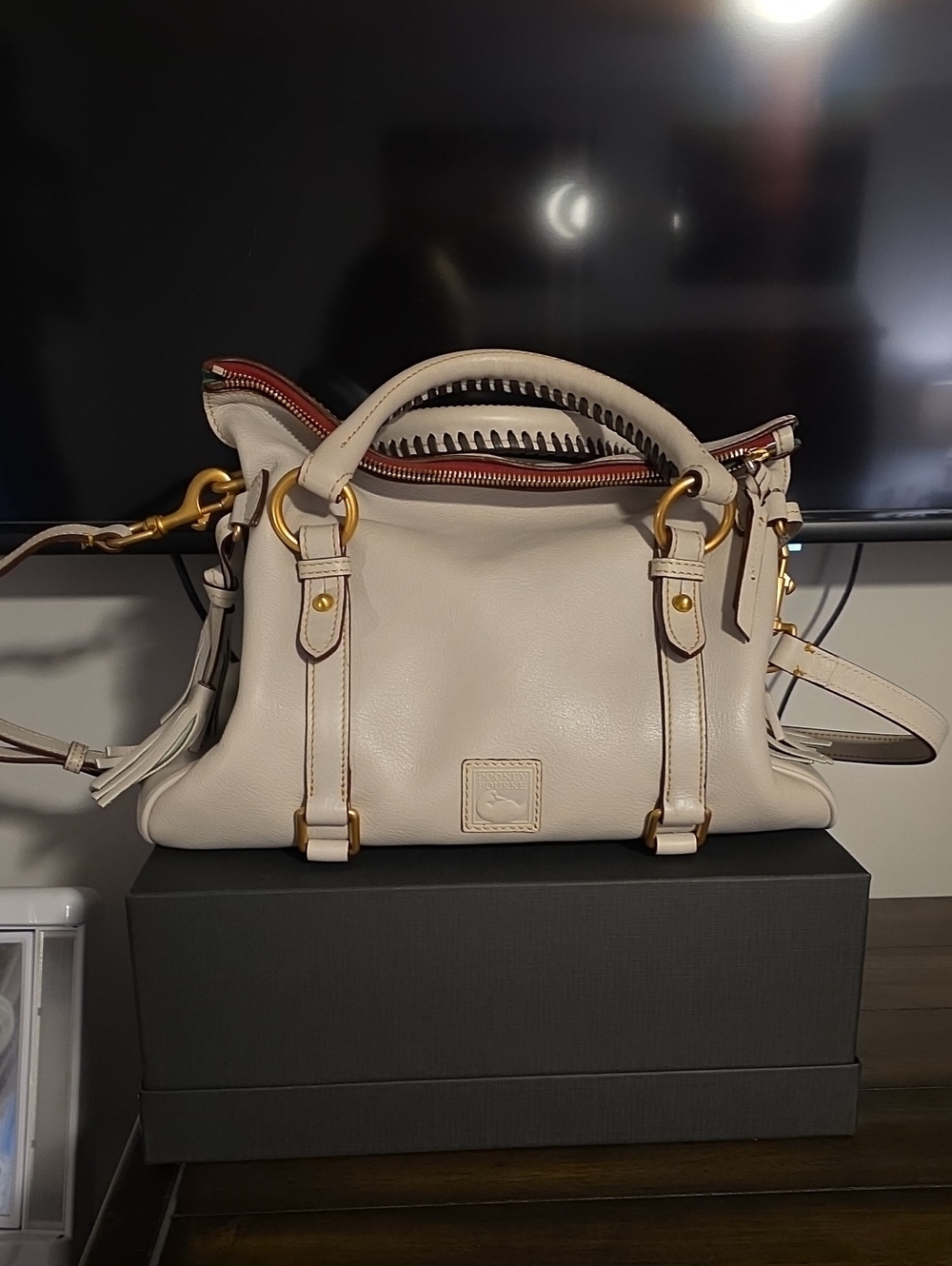 Dooney & Bourke Florentine Mini Satchel with Gold Hardware